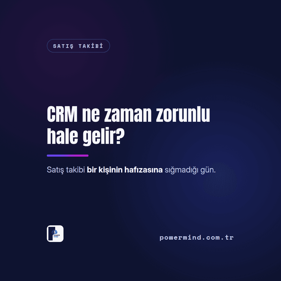 Satış Takibi İçin CRM Ne Zaman Zorunlu Hale Gelir?