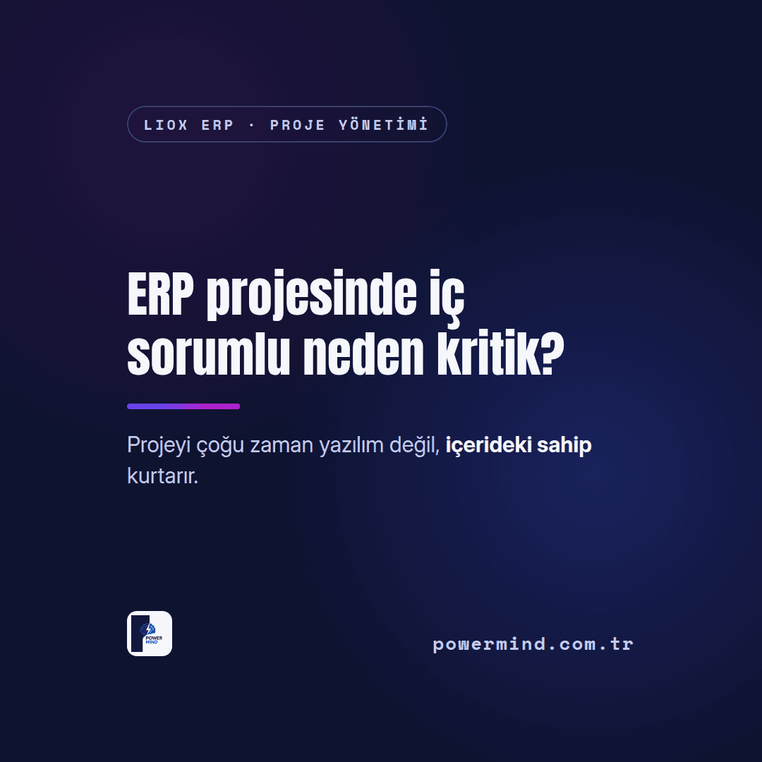 ERP Projesinde İç Sorumlu Neden Kritik?